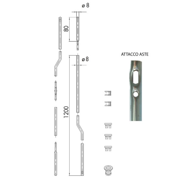 Accessori per serratura CISA da ferramenta bossi